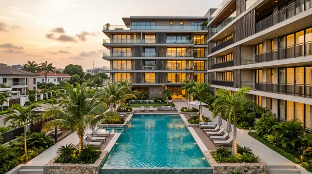 2-bedroom apartment with pool access