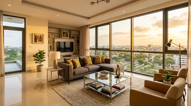 Fully furnished 3-bedroom apartment